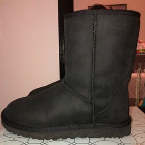 Women’s Black Leather Uggs